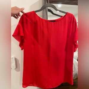 Banana Republic Vibrant Red Blouse